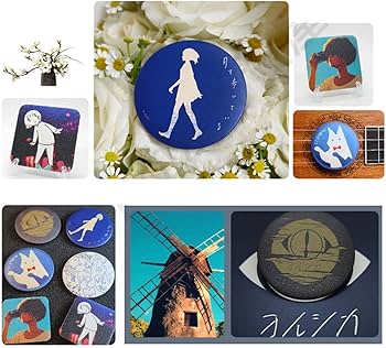 Amazon | Aifinirootヨルシカ バッジ 缶バッチ ブローチ かばん掛け 非